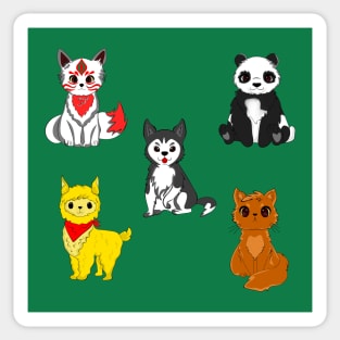 Cute animal pattern Sticker